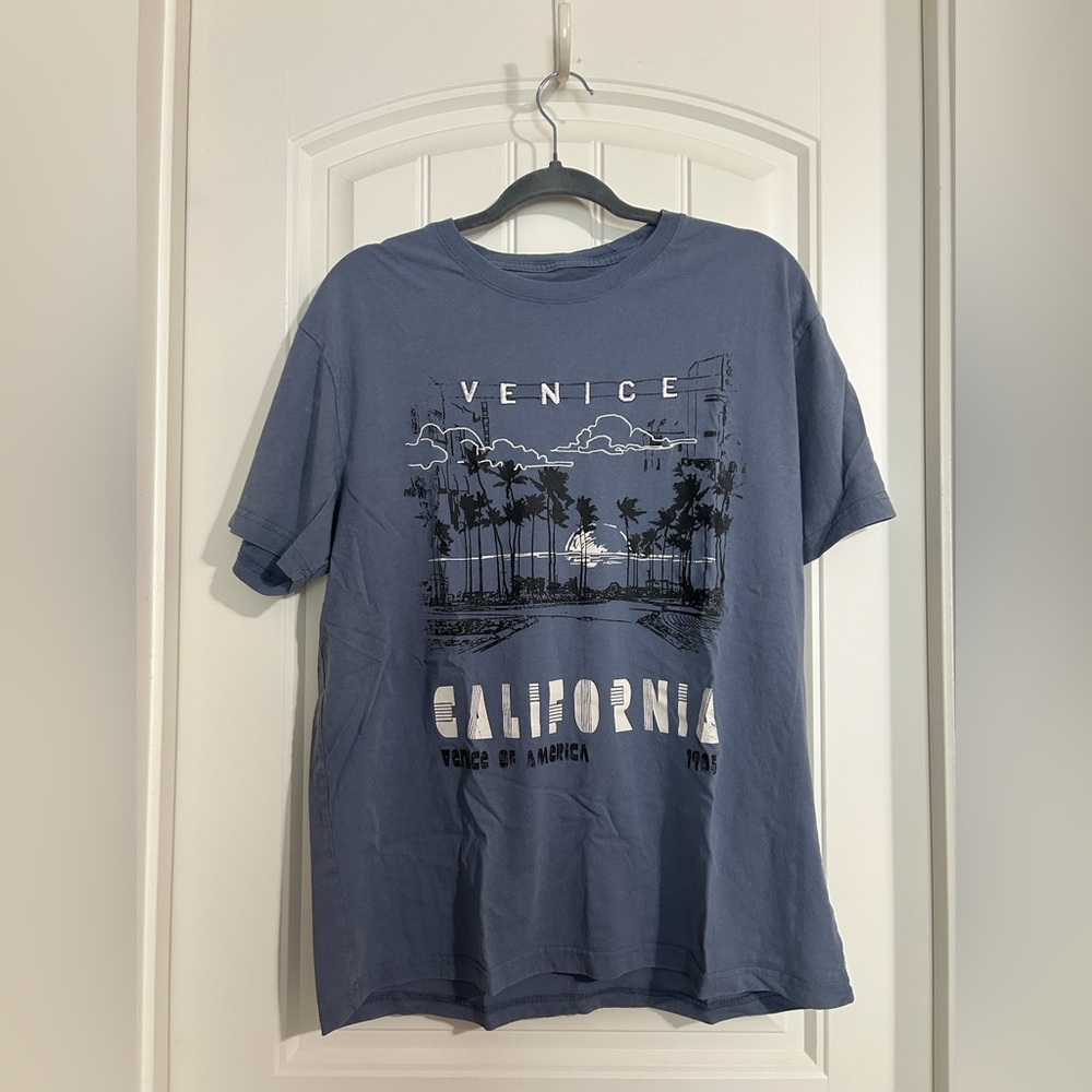 Blue California Short Sleeve T-shirt